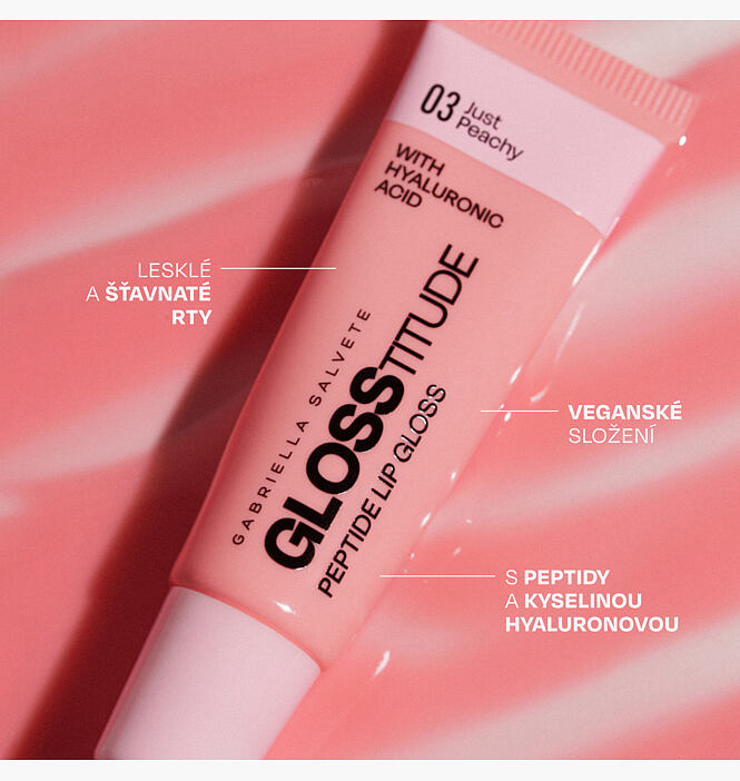 Glosstitude Peptide Lip Gloss 03 Just Peachy