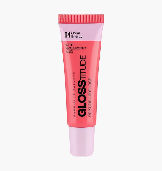 Glosstitude Peptide Lip Gloss 04 Coral Energy