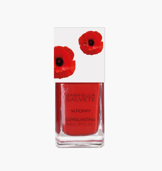 FLOWER SHOP LONGLASTING NAIL POLISH POPPY