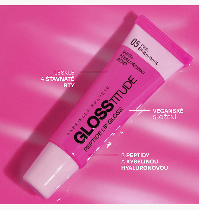 Glosstitude Peptide Lip Gloss 05 Pink Statement