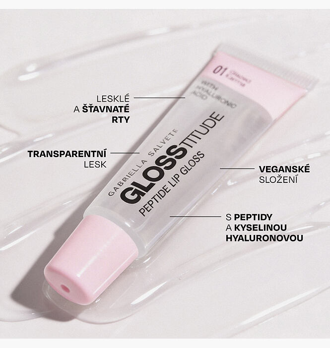 Glosstitude Peptide Lip Gloss 01 Glazed Karma